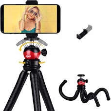 Deals and Offers on - Dyazo Flexible Camera Tripod Light Weight Cell Phone Gorilla Stand with Rotating Ball Head Compatible Deals, Discounts & Offers on - Dyazo Flexible Camera Tripod Light Weight Cell Phone Gorilla Stand with Rotating Ball Head Compatible
