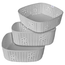 Deals and Offers on - Heart Home Woven Design Multipurpose Square Shape Basket Ideal Deals, Discounts & Offers on - Heart Home Woven Design Multipurpose Square Shape Basket Ideal