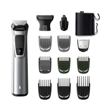 Deals, Discounts & Offers on Health & Personal Care - Philips Multi Grooming Kit MG7715/65, 13-in-1 (New Model), Face, Head and Body - All-in-one Trimmer for Men Power adapt technology