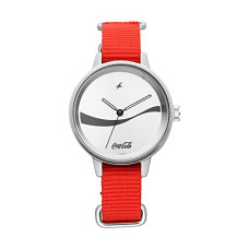 Deals and Offers on Men - Fastrack Coke Analog Silver Dial Women's Watch-6256SP03 Deals, Discounts & Offers on Men - Fastrack Coke Analog Silver Dial Women's Watch-6256SP03