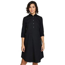 Deals, Discounts & Offers on Women - Amazon Brand - Symbol Women's Cotton Shirt Midi Dress