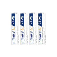 Deals, Discounts & Offers on  - Envie Infinite Plus AA High Capacity (2800mAh) Ni-MH Rechargeable Ready to Use Battery Pack of 4