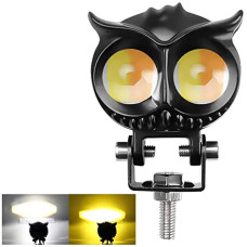 Deals, Discounts & Offers on  - OTOROYS 2 Led OWL Shape Fog Yellow-White light Low & High Beam