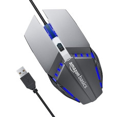 Deals, Discounts & Offers on  - Amazon Basics Wired Gaming Mouse with RGB LED, Lightweight and Durable Design, DPI Up to 2400, Compatible with Windows and MAC