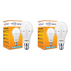 Deals and Offers on - wipro B22D 9-Watts Inverter Emergency Led Bulb (White, Pack Of 2) Deals, Discounts & Offers on - wipro B22D 9-Watts Inverter Emergency Led Bulb (White, Pack Of 2)