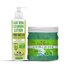 Deals and Offers on Beauty Care - Pink Root Aloe Vera Cleansing Milk 200ml With Aloevera Gel Scrub 500gm Deals, Discounts & Offers on Beauty Care - Pink Root Aloe Vera Cleansing Milk 200ml With Aloevera Gel Scrub 500gm