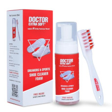 Deals and Offers on - DOCTOR EXTRA SOFT Sports & Sneaker Care Kit |150 ml Shoe Foam Cleaner with Free Brush Quickly Remove Dirt & Stains Shoes Like White/Canvas/Tennis/Trainers/Nubuck/Suede/Loafers Deals, Discounts & Offers on - DOCTOR EXTRA SOFT Sports & Sneaker Care Kit |150 ml Shoe Foam Cleaner with Free Brush Quickly Remove Dirt & Stains Shoes Like White/Canvas/Tennis/Trainers/Nubuck/Suede/Loafers