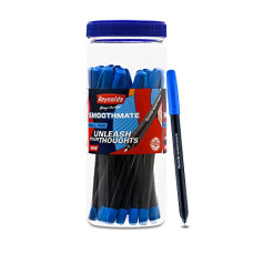 Deals and Offers on Stationery - Reynolds SMOOTHMATE 20 CT JAR, BLUE I Lightweight Ball Pen With Comfortable Grip Deals, Discounts & Offers on Stationery - Reynolds SMOOTHMATE 20 CT JAR, BLUE I Lightweight Ball Pen With Comfortable Grip