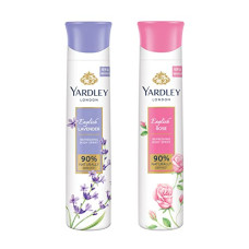 Deals and Offers on Beauty Care - Yardley English Lavender Body Spray, 150ml & English Rose Refreshing Deo For Women, 150ml Deals, Discounts & Offers on Beauty Care - Yardley English Lavender Body Spray, 150ml & English Rose Refreshing Deo For Women, 150ml