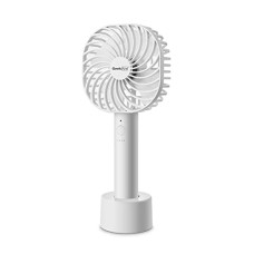 Deals, Discounts & Offers on  - Geek Aire GF3 5 Inch Rechargeable Mini Fan | 5 Speed Option | Portable, Handheld and Small Fan | 2500 mAh Li-ion Battery | For Baby, Makeup, Travel, Home and Office (White)