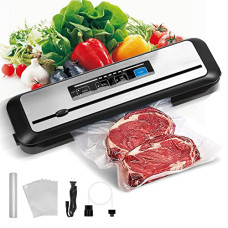 Deals, Discounts & Offers on  - INKBIRD Vacuum Sealer Machines,80kpa one-touch Automatic food preserving machine with sealer Bags storage and built-in cutter,vacuum packer machine