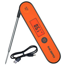 Deals and Offers on - Inkbird Instant Read Meat Thermometer IHT-1P, Digital Waterproof Rechargeable Instant Read Food Thermometer, Cooking Thermometer with Calibration, Magnet, Backlight Deals, Discounts & Offers on - Inkbird Instant Read Meat Thermometer IHT-1P, Digital Waterproof Rechargeable Instant Read Food Thermometer, Cooking Thermometer with Calibration, Magnet, Backlight
