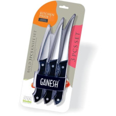 Deals, Discounts & Offers on  - Ganesh Stainless Steel Kitchen Bold 3 pcs Knife Vegetable Cutting and Chopping Knife, Serrated Edge