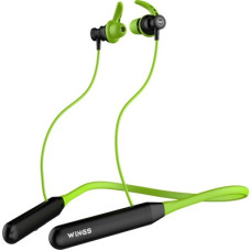 Deals and Offers on - Wings Phantom 110 Neckband, LED , 20 hrs Playtime, 50ms Low Latency Headphones Bluetooth Gaming Headset(Green, Black, In the Ear) Deals, Discounts & Offers on - Wings Phantom 110 Neckband, LED , 20 hrs Playtime, 50ms Low Latency Headphones Bluetooth Gaming Headset(Green, Black, In the Ear)