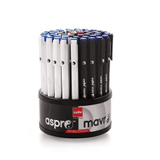 Deals, Discounts & Offers on Electronics - Cello Aspro Mavro Ball Pen | Black Ball Pen | Pack of 50 | Lightweight and Stylish Ball Pens | Ball Pen Set | Ideal