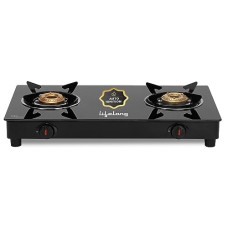 Deals, Discounts & Offers on  - Lifelong LLGS912 Automatic Ignition 2 Burner Gas Stove with 6mm Toughened Glass Top, Automatic Ignition (Doorstep Service, 1 Year Warranty, Black) - Auto Ignition