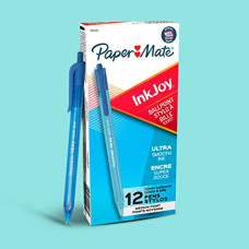 Deals and Offers on Stationery - PAPER MATE INKJOY 100RT Retractable Ball Pen 12x Blue Deals, Discounts & Offers on Stationery - PAPER MATE INKJOY 100RT Retractable Ball Pen 12x Blue