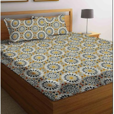 Deals and Offers on - BSB HOME Double Floral Bedsheet with 2 Pillow Covers | 144 TC Soft Brushed Microfiber - Breathable & Wrinkle Free - 3 Pcs Set Multicolour, Grey & Mustard Deals, Discounts & Offers on - BSB HOME Double Floral Bedsheet with 2 Pillow Covers | 144 TC Soft Brushed Microfiber - Breathable & Wrinkle Free - 3 Pcs Set Multicolour, Grey & Mustard