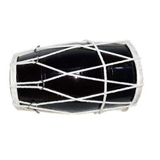 Deals and Offers on - Ganpati traders handmade Dark Black polish Rope fitting both side goat skin Dholak (Black) Deals, Discounts & Offers on - Ganpati traders handmade Dark Black polish Rope fitting both side goat skin Dholak (Black)