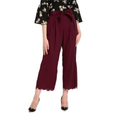 Deals and Offers on Women - RARE Women's Straight Pants (EP3010-S_Maroon_Small) Deals, Discounts & Offers on Women - RARE Women's Straight Pants (EP3010-S_Maroon_Small)