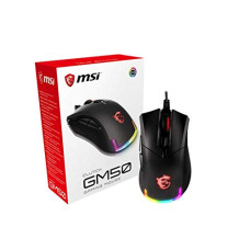 Deals, Discounts & Offers on  - MSI Clutch GM50 Lightweight Gaming Mouse - USB, PixArt PMW-3330 Optical Sensor, RGB LED Lights, Adjustable DPI up to 7200, 1ms Polling Rate, 6 Buttons (Clutch GM50), Gaming Mouse
