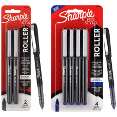 Deals, Discounts & Offers on Stationery - SHARPIE Blue Roller Ball Pen & SHARPIE Black Roller Ball Pen