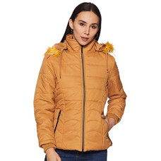 Deals and Offers on Women - Cazibe Women's Parka Coat Yellow Mustard L Deals, Discounts & Offers on Women - Cazibe Women's Parka Coat Yellow Mustard L