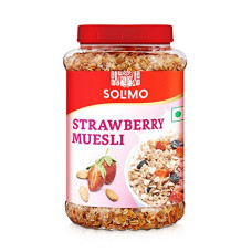 Deals and Offers on - Amazon Brand - Solimo Strawberry Muesli 1kg Deals, Discounts & Offers on - Amazon Brand - Solimo Strawberry Muesli 1kg