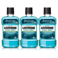 Deals, Discounts & Offers on  - Listerine Cool Mint Mouthwash Liquid, Removes 99.9% Germs, 250ml Combo Pack of 3 (Buy 2 Get 1 Free)