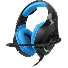 Deals and Offers on - Zebronics Zeb-Rush (Blue) Premium Wired Gaming On Ear Headphone with RGB LEDs, Dual 3.5mm Jack, Converter Pin, Cushion Headband, Volume Controller, Adjustable Mic, 40mm Neodymium Drivers Deals, Discounts & Offers on - Zebronics Zeb-Rush (Blue) Premium Wired Gaming On Ear Headphone with RGB LEDs, Dual 3.5mm Jack, Converter Pin, Cushion Headband, Volume Controller, Adjustable Mic, 40mm Neodymium Drivers