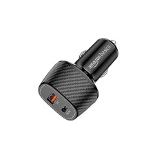 Deals and Offers on Mobile Accessories - amazon basics - Car Charger with Dual Output | Charging | Compatible with All Smartphones, Ipad, Tablets, Macbooks | 69W | Black, USB, Black Deals, Discounts & Offers on Mobile Accessories - amazon basics - Car Charger with Dual Output | Charging | Compatible with All Smartphones, Ipad, Tablets, Macbooks | 69W | Black, USB, Black