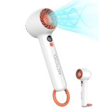 Deals, Discounts & Offers on  - ARCTICOOL Portable Mini Fan - Rechargeable Hand Fan with 3 Adjustable Speeds and Battery Digital Display, 2000mAh Battery Small Fan(White)