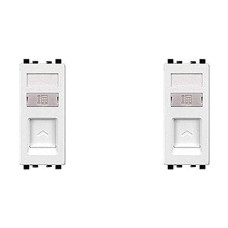 Deals and Offers on - Schneider electric Zencelo India-RJ11 1G Telephone Outlet with Shutter -White (Pack of 2) Deals, Discounts & Offers on - Schneider electric Zencelo India-RJ11 1G Telephone Outlet with Shutter -White (Pack of 2)