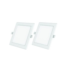 Deals, Discounts & Offers on  - Polycab 18W LED Panel Light Scintillate Edge Slim Square Smart Offers Bright Lumination Long Lifespan No Harmful Radiation (Warm White, 3000K, 2 PCS, Cut Out: 7.79 inches)