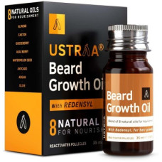 Deals and Offers on - USTRAA Beard Growth Oil - 35ml - More Beard Growth, With Redensyl, 8 Natural Oils including Jojoba Oil, Vitamin E, Nourishment & Strengthening, No Harmful Chemicals Hair Oil(35 ml) Deals, Discounts & Offers on - USTRAA Beard Growth Oil - 35ml - More Beard Growth, With Redensyl, 8 Natural Oils including Jojoba Oil, Vitamin E, Nourishment & Strengthening, No Harmful Chemicals Hair Oil(35 ml)