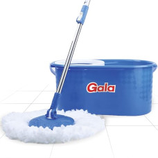 Deals and Offers on Home Improvement - Gala Aqua Spin Mop with 4 Wheels & Big Bucket with 2 Microfiber Refills, Floor Cleaning Mop with Bucket, pocha Deals, Discounts & Offers on Home Improvement - Gala Aqua Spin Mop with 4 Wheels & Big Bucket with 2 Microfiber Refills, Floor Cleaning Mop with Bucket, pocha