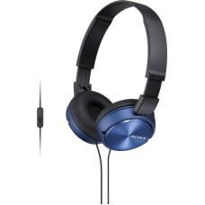 Deals and Offers on Headphones - SONY 310AP Wired Headset(Blue, On the Ear) Deals, Discounts & Offers on Headphones - SONY 310AP Wired Headset(Blue, On the Ear)