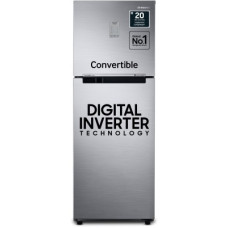Deals, Discounts & Offers on Home Appliances - SAMSUNG 236 L Frost Free Double Door 3 Star Convertible Refrigerator with Digital Inverter with Display(Elegant Inox, RT28C3733S8/HL)