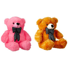 Deals, Discounts & Offers on  - nkl Soft Lovable Teddy Bear Pink and Brown Combo 2feet (60cm)