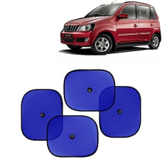 Deals, Discounts & Offers on  - Kingsway Car Window Curtain Sticky Sun Shades for Mahindra Quanto, 2012 Onwards Model, Universal Fit Sunshades