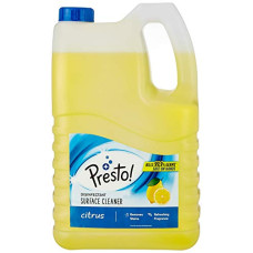 Deals and Offers on - Amazon Brand - Presto! Disinfectant Surface/Floor Cleaner - 5 L (Citrus)|Kills 99.9% Germs Deals, Discounts & Offers on - Amazon Brand - Presto! Disinfectant Surface/Floor Cleaner - 5 L (Citrus)|Kills 99.9% Germs