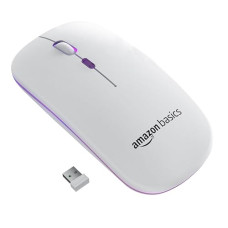 Deals and Offers on - amazon basics Rechargeable Wireless Mouse with RGB LED Backlit 1600 DPI Ergonomic Mouse Deals, Discounts & Offers on - amazon basics Rechargeable Wireless Mouse with RGB LED Backlit 1600 DPI Ergonomic Mouse