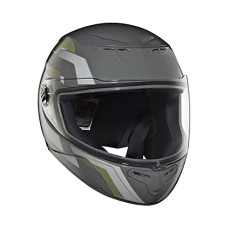 Deals and Offers on - Royal Enfield TPEX Full Face Camo MLG Helmet with Clear Visor Gloss Grey, Size: L(59-60cm) Deals, Discounts & Offers on - Royal Enfield TPEX Full Face Camo MLG Helmet with Clear Visor Gloss Grey, Size: L(59-60cm)