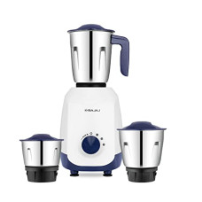 Deals and Offers on - Bajaj Ninja Series Grace 500W Mixer Grinder with DuraCut Blades, 3 Stainless Steel Mixer Jars with 2-in-1 Function Blades (Dry Grinding Jar), 5-Yr Motor Warranty, Midnight Blue Deals, Discounts & Offers on - Bajaj Ninja Series Grace 500W Mixer Grinder with DuraCut Blades, 3 Stainless Steel Mixer Jars with 2-in-1 Function Blades (Dry Grinding Jar), 5-Yr Motor Warranty, Midnight Blue