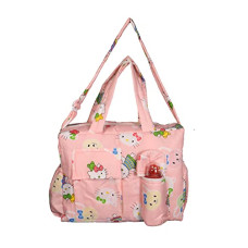Deals, Discounts & Offers on Baby Care - Unique Ideas New Born Baby Multipurpose Polyester Diaper/Mother Bag with Holder Diaper Changing Multi Compartment (Orange, Medium)