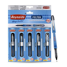 Deals and Offers on Electronics - Reynolds FELTEK IND 5 CT BOX - BLACK| Smooth Ball Pens | Long-lasting ball pens | Professional Ball pens with superior writing experience| Ball Pens Deals, Discounts & Offers on Electronics - Reynolds FELTEK IND 5 CT BOX - BLACK| Smooth Ball Pens | Long-lasting ball pens | Professional Ball pens with superior writing experience| Ball Pens