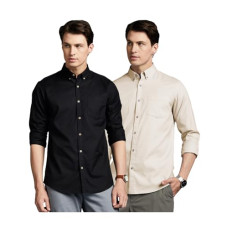 Deals and Offers on Men - Symbol Premium Men Allday Fresh Buttondown Oxford Shirt: Regular Fit Deals, Discounts & Offers on Men - Symbol Premium Men Allday Fresh Buttondown Oxford Shirt: Regular Fit