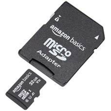 Deals, Discounts & Offers on  - Amazon Basics 32GB MicroSDHC Memory Card with Adapter, Upto 98MB/s, IPX6, Temperature & Shock Resistant