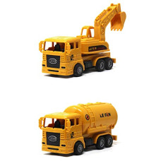 Deals, Discounts & Offers on  - Jack Royal Construction Toys Set |Engineering Vehicles| Excavator | with Pullback Action (Pack of 2 )