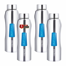Deals and Offers on - Baltra Fogg Stainless Steel Fridge Water Bottle/Refrigerator Bottle Single Walled (Pack Of 4 )(1000 ML) Deals, Discounts & Offers on - Baltra Fogg Stainless Steel Fridge Water Bottle/Refrigerator Bottle Single Walled (Pack Of 4 )(1000 ML)